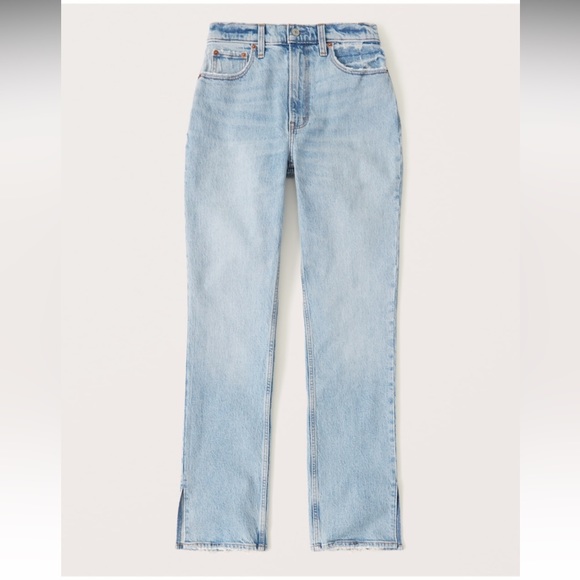Abercrombie Curve Love Ultra High Rise 90s Straight Jean - Picture 8 of 8